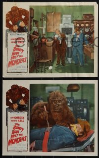 6f0547 BOWERY BOYS MEET THE MONSTERS 8 LCs 1954 Leo Gorcey, Huntz Hall & gang, wacky gorilla!