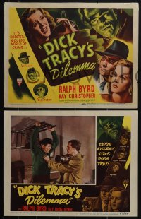 6f0555 DICK TRACY'S DILEMMA 8 LCs 1947 Byrd in title role, Lambert as The Claw, complete set!