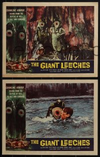 6f0572 GIANT LEECHES 8 LCs 1959 monsters rising from the depths of Hell to kill and conquer!