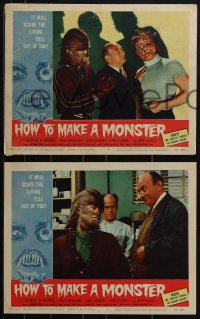 6f0577 HOW TO MAKE A MONSTER 8 LCs 1958 teen Frankenstein Gary Conway, Gary Clarke as teen Werewolf!
