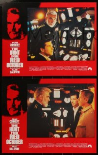 6f0581 HUNT FOR RED OCTOBER 8 LCs 1990 images of Baldwin, Connery in Russian military submarine!