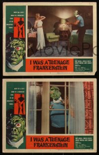 6f0585 I WAS A TEENAGE FRANKENSTEIN 8 LCs 1957 body of boy, mind of monster, soul of unearthly thing!