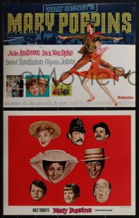 6f0529 MARY POPPINS 9 LCs 1964 Julie Andrews, Dick Van Dyke, Disney musical classic, great scenes!