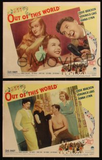 6f0604 OUT OF THIS WORLD 8 LCs 1945 wacky Eddie Bracken, Diana Lynn, sexiest Veronica Lake!