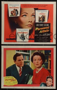 6f0607 PERSONAL AFFAIR 8 LCs 1954 Gene Tierney thinks husband Leo Genn has affair with his student!