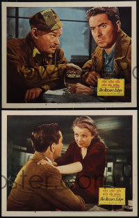 6f0680 RAZOR'S EDGE 3 LCs 1946 Tyrone Power & young Anne Baxter, cast, written by Somerset Maugham!