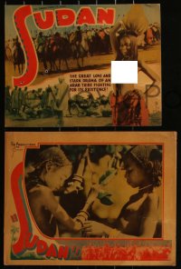 6f0616 SUDAN 8 LCs 1935 great love and stark drama of an Arab tribe, ultra rare complete set!