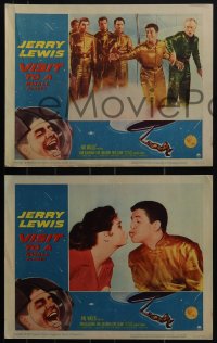 6f0627 VISIT TO A SMALL PLANET 8 LCs 1960 wacky alien Jerry Lewis, Joan Blackman, sci-fi comedy!