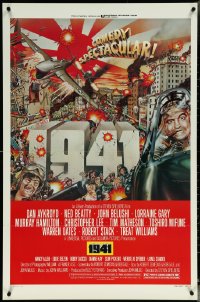 6g0745 1941 style D 1sh 1979 Steven Spielberg, art of John Belushi, Dan Aykroyd & cast by McMacken!