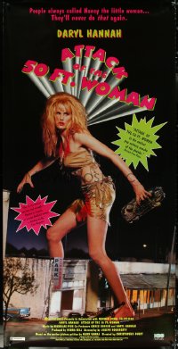 6g0082 ATTACK OF THE 50 FT WOMAN 35x71 video poster 1993 giant Daryl Hannah on the rampage!
