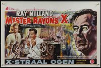 6g0321 X: THE MAN WITH THE X-RAY EYES Belgian 1963 Ray Milland strips souls & bodies, different art!