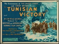 6g0202 TUNISIAN VICTORY British quad 1944 Frank Capra, John Huston WWII documentary, ultra rare!