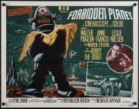 6g0298 FORBIDDEN PLANET 22x28 commercial poster R1995 FilmPrints, Robby the Robot with Francis!