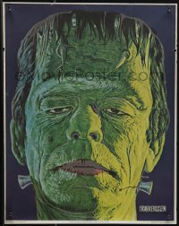 6g0299 FRANKENSTEIN 11x14 commercial poster 1975 Glenn Strange as monster, by James Bama!