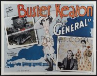 6g0300 GENERAL 22x28 commercial poster 1998 Buster Keaton, great image of the original half-sheet!