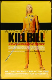 6g0008 KILL BILL: VOL. 1 English 40x60 2003 Quentin Tarantino, full-length Uma Thurman with katana!