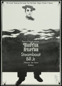 6g0709 STEAMBOAT BILL JR German R1973 great Hillmann art of Buster Keaton & Torrence, ultra rare!