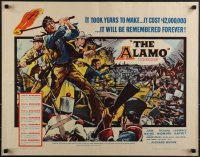 6g0389 ALAMO 1/2sh 1960 Brown art of John Wayne & Richard Widmark in the Texas War of Independence!