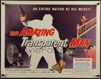6g0390 AMAZING TRANSPARENT MAN 1/2sh 1959 Edgar Ulmer, cool fx art of the invisible & deadly convict!