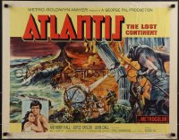 6g0392 ATLANTIS THE LOST CONTINENT 1/2sh 1961 George Pal sci-fi, cool fantasy art by Joseph Smith!