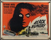 6g0402 BLACK SUNDAY 1/2sh 1961 Bava, deep in this demon's eyes is a hidden unspeakable secret!