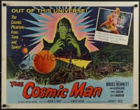 6g0415 COSMIC MAN 1/2sh 1959 artwork of soldiers & tanks attacking wacky creature from space!