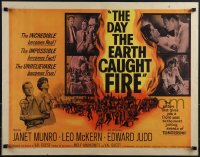 6g0423 DAY THE EARTH CAUGHT FIRE 1/2sh 1962 Val Guest sci-fi, the most jolting events of tomorrow!