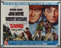 6g0431 EL DORADO 1/2sh 1967 John Wayne, Robert Mitchum, Howard Hawks, big one with the big two!