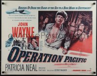 6g0477 OPERATION PACIFIC 1/2sh 1951 great images of Navy sailor John Wayne & Patricia Neal, rare!