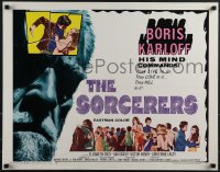 6g0493 SORCERERS 1/2sh 1967 Boris Karloff turns them on & off to live, love, die or KILL!
