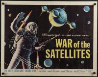 6g0516 WAR OF THE SATELLITES 1/2sh 1958 the ultimate in scientific monsters, cool astronaut art!
