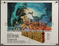 6g0519 WHEN DINOSAURS RULED THE EARTH 1/2sh 1971 Hammer, artwork of sexy cavewoman Victoria Vetri!