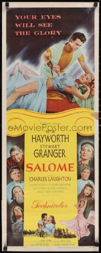 6g0249 SALOME insert 1953 great images of sexy Rita Hayworth, Stewart Granger & Charles Laughton!