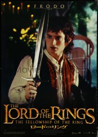 6g0155 LORD OF THE RINGS: THE FELLOWSHIP OF THE RING Japanese 29x41 2002 J.R.R. Tolkien, Frodo!