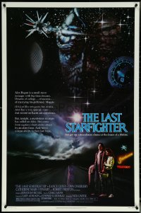6g0859 LAST STARFIGHTER 1sh 1984 Catherine Mary Stewart & Lance Guest as video game pilot!