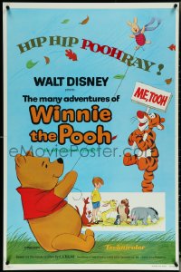 6g0880 MANY ADVENTURES OF WINNIE THE POOH 1sh 1977 and Tigger too, plus three great shorts!