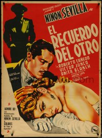 6g0657 MUJERES SACRIFICADAS Mexican poster 1952 art of Ninon Sevilla & Blanch, El Recuerdo del Otro!