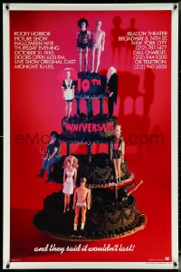 6g0929 ROCKY HORROR PICTURE SHOW 1sh R1985 10th anniversary, Barbie Dolls on cake, recalled!