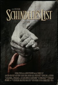 6g0934 SCHINDLER'S LIST int'l DS 1sh 1993 Steven Spielberg World War II classic, Best Picture!