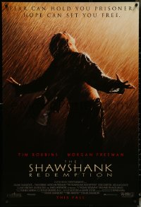 6g0940 SHAWSHANK REDEMPTION advance 1sh 1994 escaped prisoner Tim Robbins in rain, Stephen King