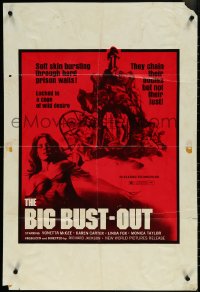 6g0723 BIG BUST-OUT 23x34 special poster 1973 Vonetta McGee, locked in a cage of wild desire!