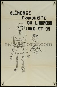 6g0724 CLEMENCE FRANQUISTE OU L'HUMOUR SANG ET OR 26x39 French special poster 1968 ultra rare!