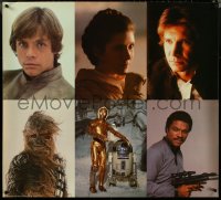 6g0019 EMPIRE STRIKES BACK 34x38 special poster 1980 heroes Luke, Leia, Han, Chewbacca, Lando, R2, 3PO!