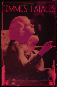 6g0726 FEMMES FATALES foil 23x36 special poster 1980s great completely different art of Jean Harlow!