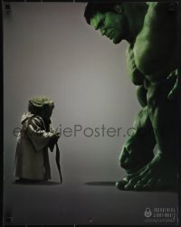 6g0332 INDUSTRIAL LIGHT & MAGIC 18x23 special poster 2003 great image of Star Wars Yoda and Hulk!