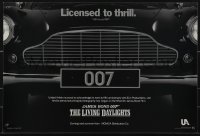 6g0334 LIVING DAYLIGHTS 12x18 special poster 1986 great image of classic Aston Martin car grill!