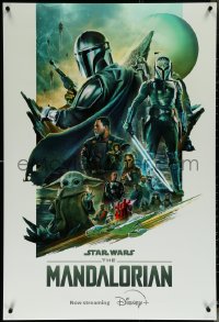 6g0659 MANDALORIAN tv poster 2023 sci-fi art of the bounty hunter with top cast, 'Baby Yoda'!