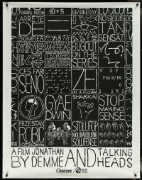 6g0022 STOP MAKING SENSE 35x45 special poster 1985 Talking Heads, Homs art, anniversary, ultra rare!