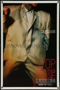 6g0961 STOP MAKING SENSE 1sh 1984 Jonathan Demme, Talking Heads, close-up of David Byrne's suit!
