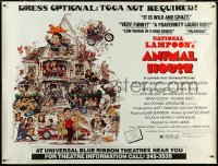 6g0027 ANIMAL HOUSE subway poster 1978 John Belushi, Landis classic, art by Rick Meyerowitz!